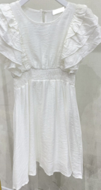 Heerlijk zomerjurkje in het offwhite.