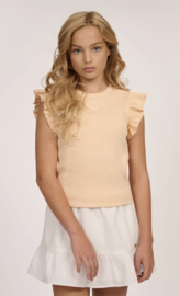 Mooie uitgewerkte Mera rok van Nik&Nik in de kleur offwhite.