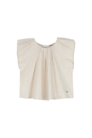 Prachtige zandkleurige top Moire van Baje in het beige.