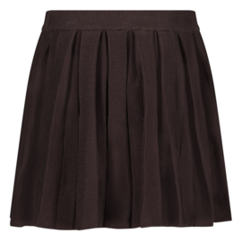 Levv rokje gebreid in de kleur aubergine.