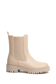 Mooi beige boots met rits.