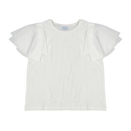 Mayoral shirt met lycra in het offwhite.