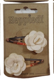 Klik klak 5 cm. koper met zandkleur ( 2 stuks)