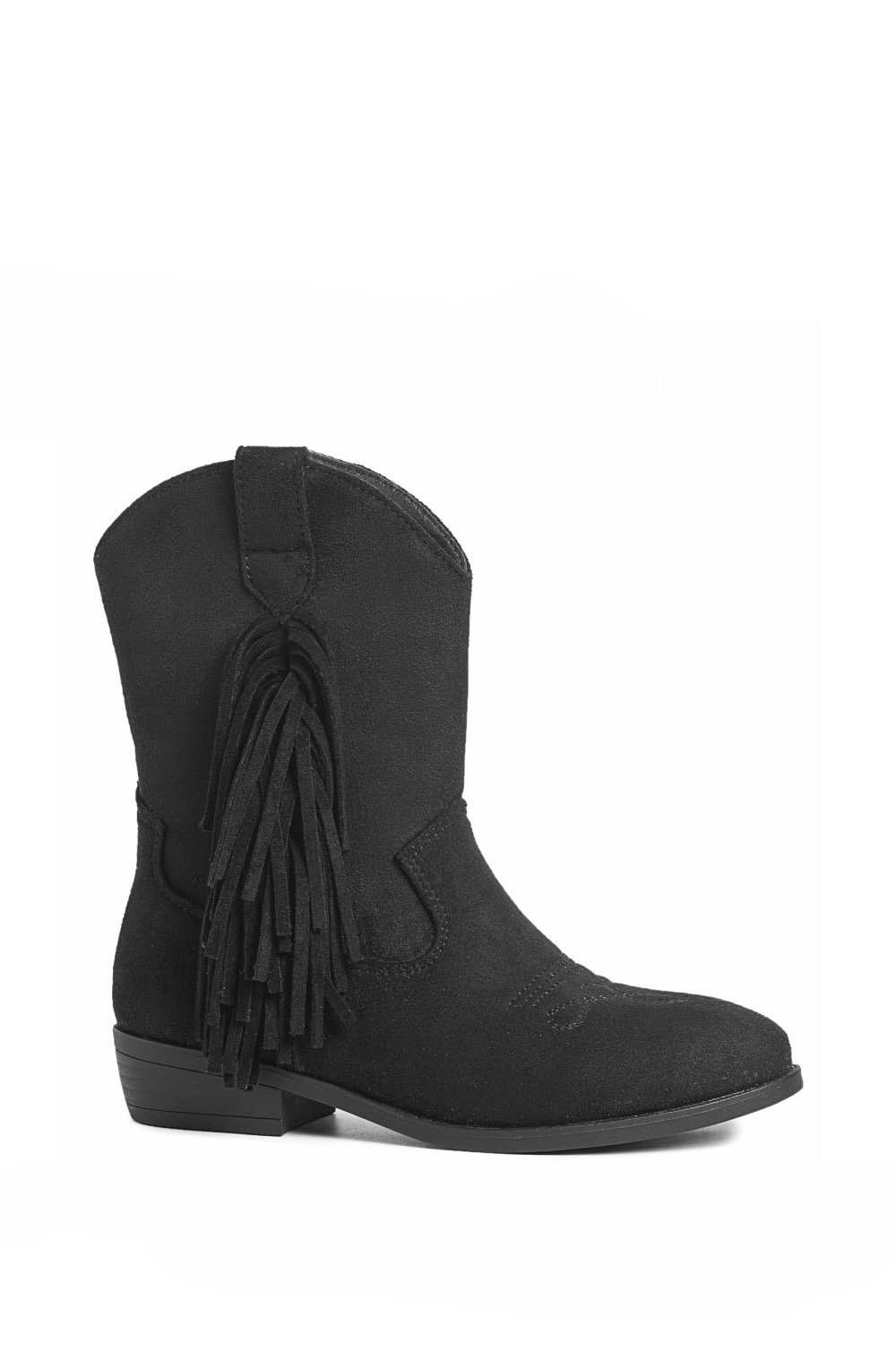 Stoere cowboylaarzen in het zwart.