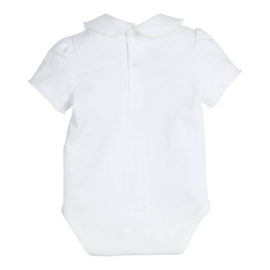 Prachtige uitgewerkte romper van Gymp in het wit.