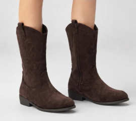 Cowboylaarzen - donkerbruin (en anders zelfde model taupe)