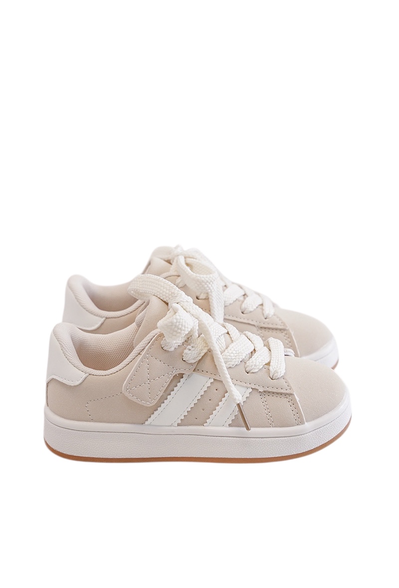Mooie unisex sneaker in beige tinten.