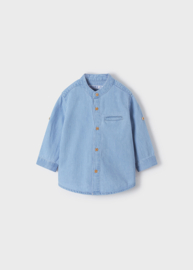 Stoere denim kiel blouse van Mayoral.