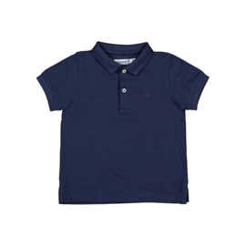 Fijne basis polo van Mayoral in de kleur donkerblauw.