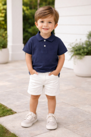 Fijne basis polo van Mayoral in het donkerblauw.