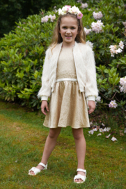 Prachtige goudkleurige le chic jurk.