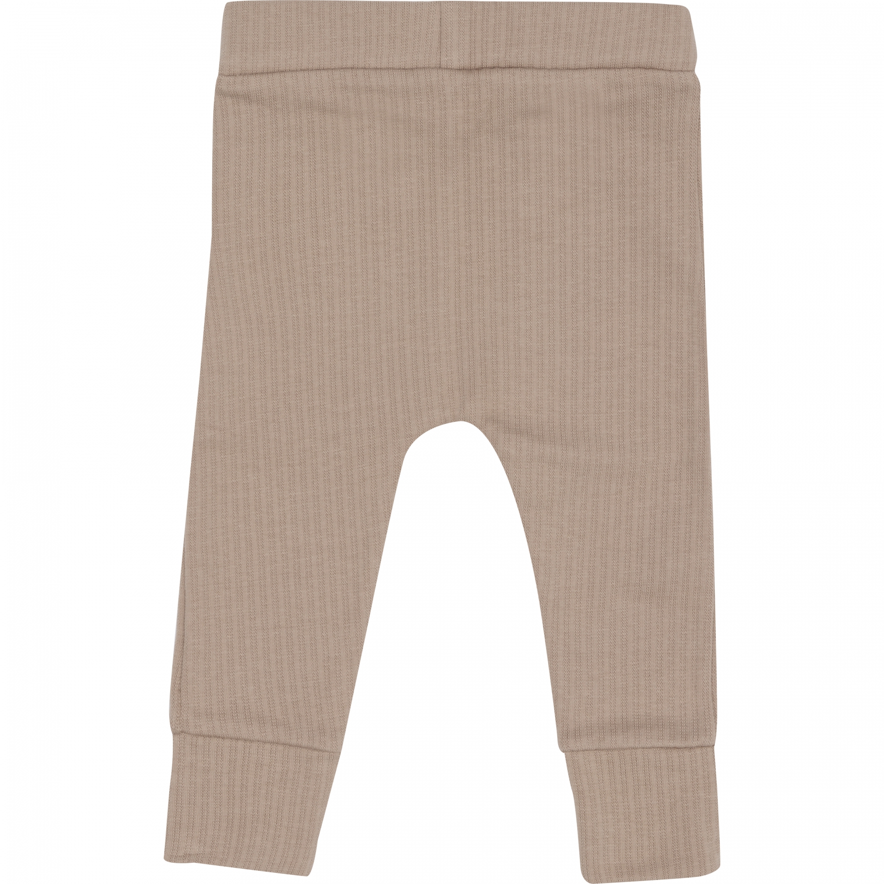 Rib broekje zandkleur van klein baby