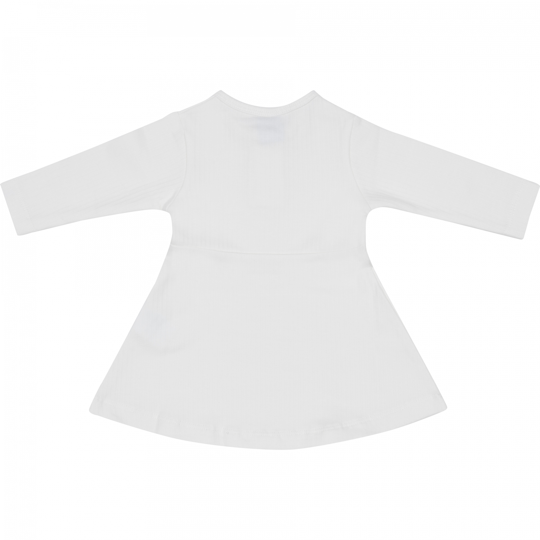 Mooi uitgewerkt jurkje van Klein baby in het offwhite.