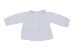 Prachtige blouse van het merk Dr Kid in het offwhite met oudroze.