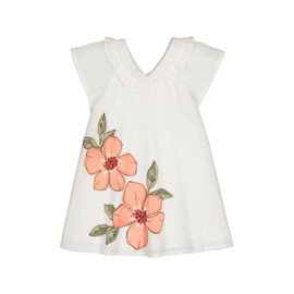 Vrolijke jurk van Mayoral met een mooie print.