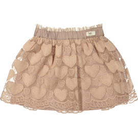 Mooi hartjes rokje van Baje in het rose mauve.