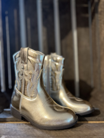 Goudkleurige cowboylaarsjes .