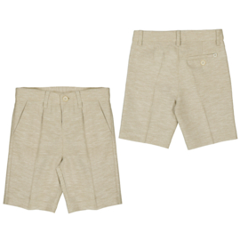 Mooie linnen broek van Mayoral in het zandkleur.