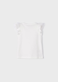Mooi uitgewerkt shirtje van Mayoral met goudkleurige details.