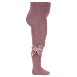 Prachtige maillot van condor met strik van velours in de kleur Mauve (174)