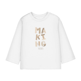 Mayoral longsleeve in het offwhite met print.