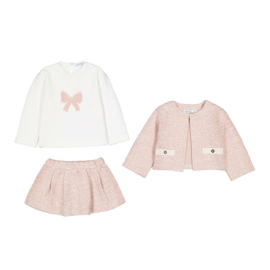 Prachtig 3-delig set van Mayoral in het oudroze-offwhite.