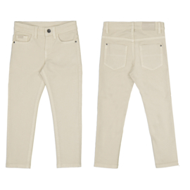 Mooie beige broek slim fit model van Mayoral.