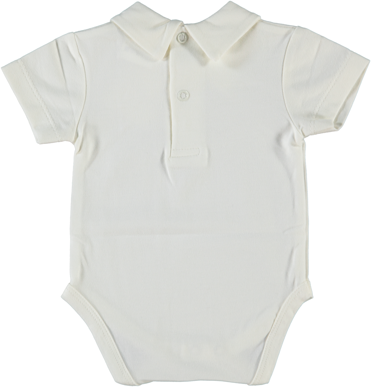 Polokraag romper met korte mouw van Klein baby in het offwhite.