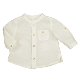 Mooie linnen blouse van Mayoral in het offwhite.
