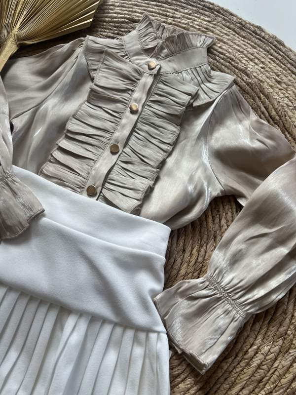 Aan Overeenkomstig met Ontvangst Prachtige goudkleurige blouse met mooie details. | Blouses/tops | Stoer &  Liev