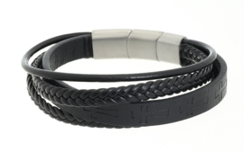 Herenarmband zwart