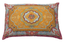 Kussen barok  40x60 cm geel