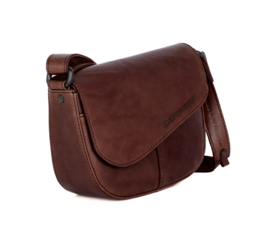 Flapbag schuin bruin
