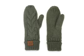 Wanten gebreid groen