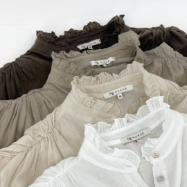 Nukus blouse Fleur zwart