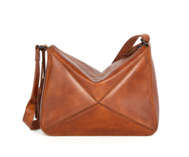 Crossbodybag kwastjes cognac