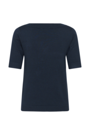 Kaffe trui Lizza boothals blauw