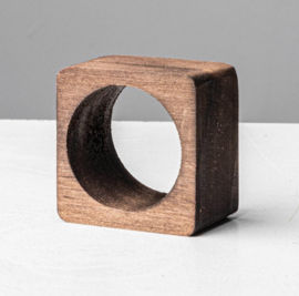 Servetring hout set/4