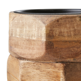 Kandelaar moer, hout