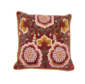 Kussen velvet bordeaux