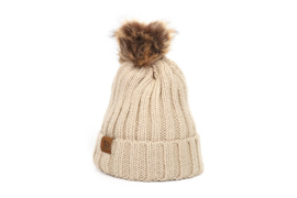Muts gebreid naturel