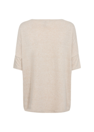 Soyaconcept shirt Biara beige/ korte mouw
