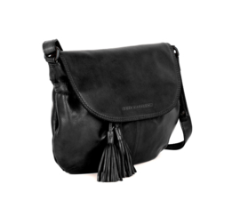 Crossbodybag met klep zwart