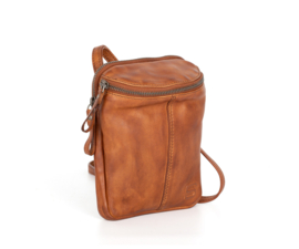Crossbody/ phoneholder cognac