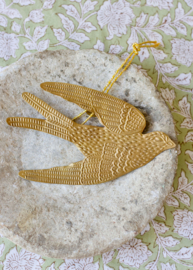 Hanger zwaluw brass