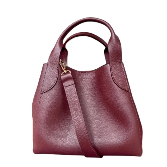 Fique The Label tas Eliza burgundy leather