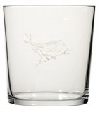 Glas met vogeltje