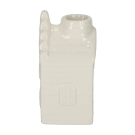 Kandelaar grachtenpandje wit