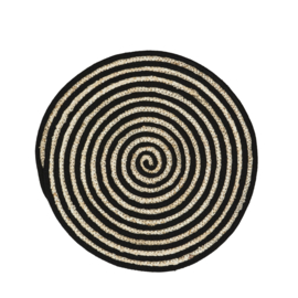 Placemat maïsblad zwart