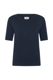 Kaffe trui Lizza boothals blauw